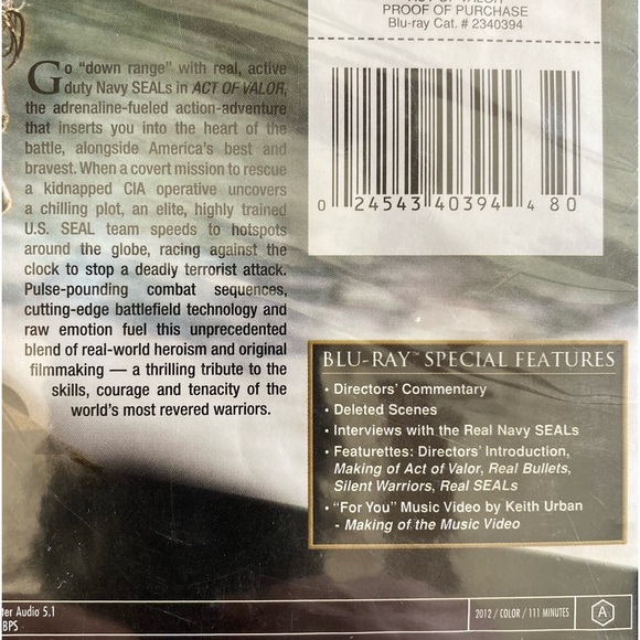 Act of Valor Blu-Ray DVD - Picture 4 of 4